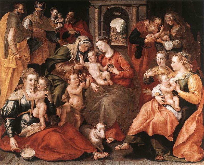 VOS, Marten de The Family of St Anne aer France oil painting art